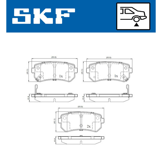 VKBP 90054 A - Brake Pad Set, disc brake 