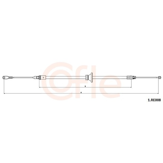 92.1.RE008 - Cable, parking brake 