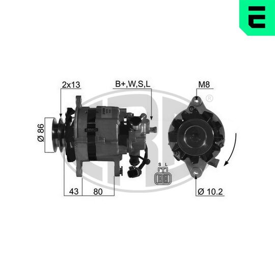 210458A - Alternator 