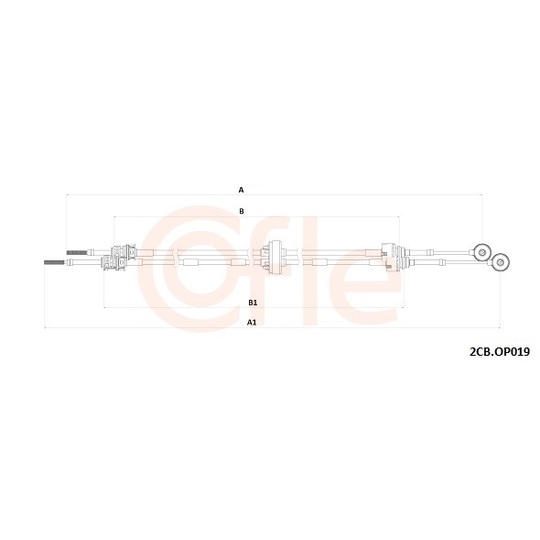 92.2CB.OP019 - Vajer, manuell transmission 