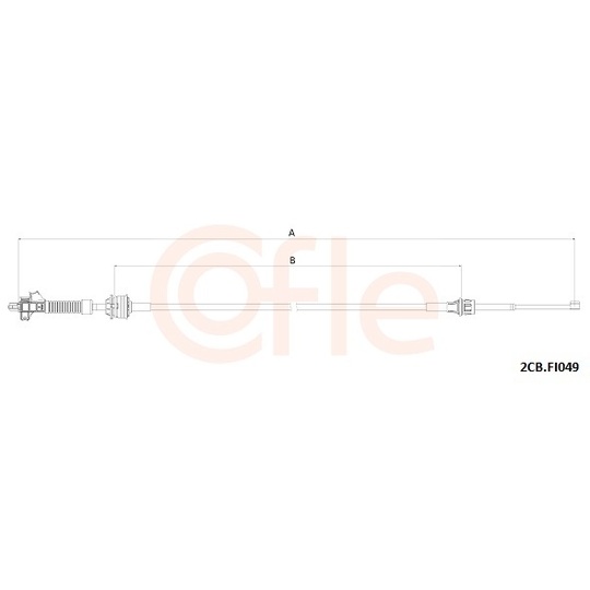 92.2CB.FI049 - Vajer, manuell transmission 