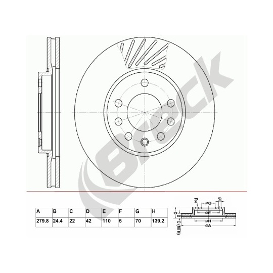 BR 310 VA100 - Brake Disc 