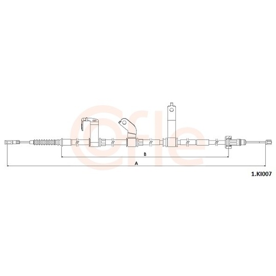 92.1.KI007 - Cable, parking brake 