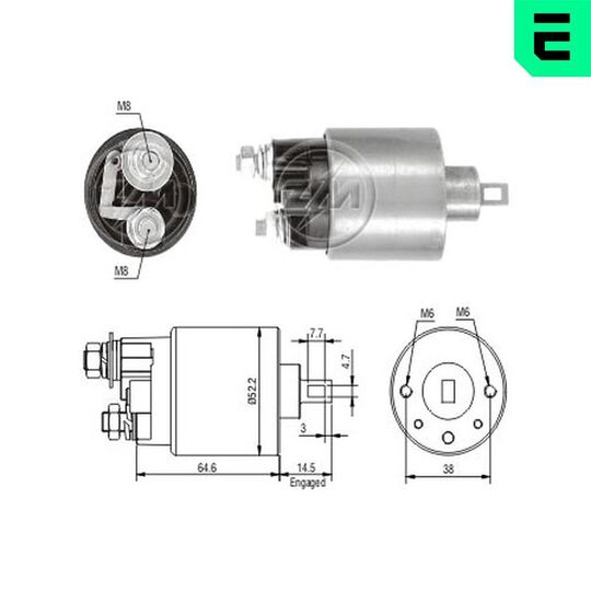 ZM712 - Solenoid Switch, starter 