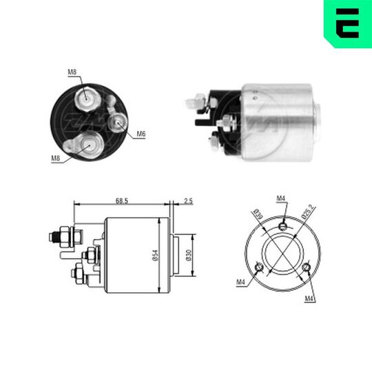 ZM1590 - Solenoid Switch, starter 