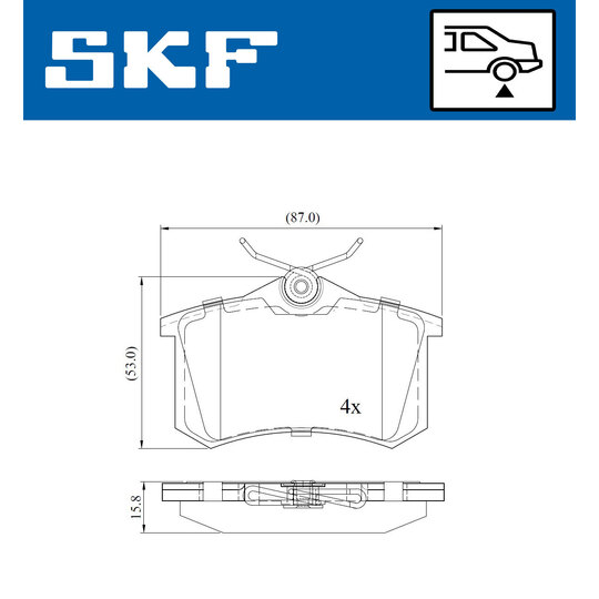 VKBP 90047 - Brake Pad Set, disc brake 