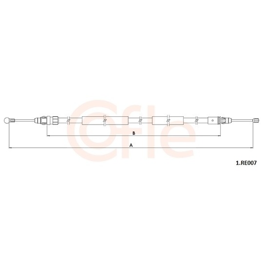 92.1.RE007 - Cable, parking brake 