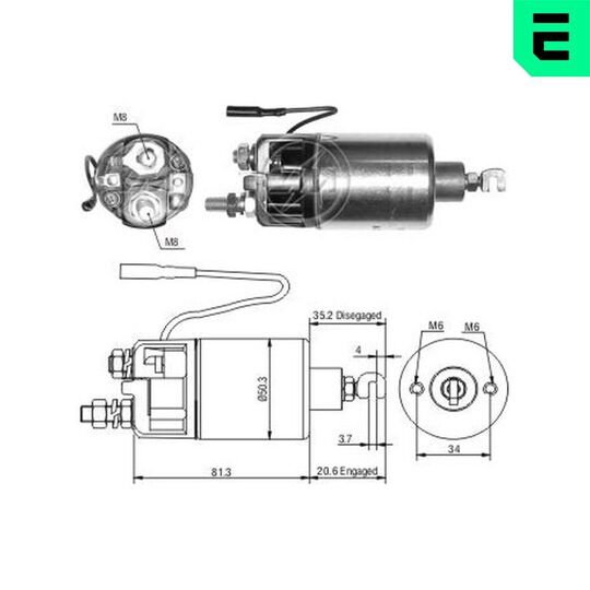 ZM661 - Solenoid Switch, starter 