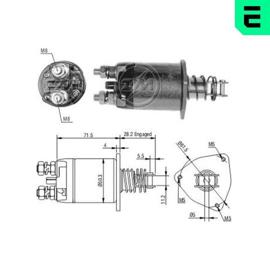 ZM652 - Solenoid Switch, starter 