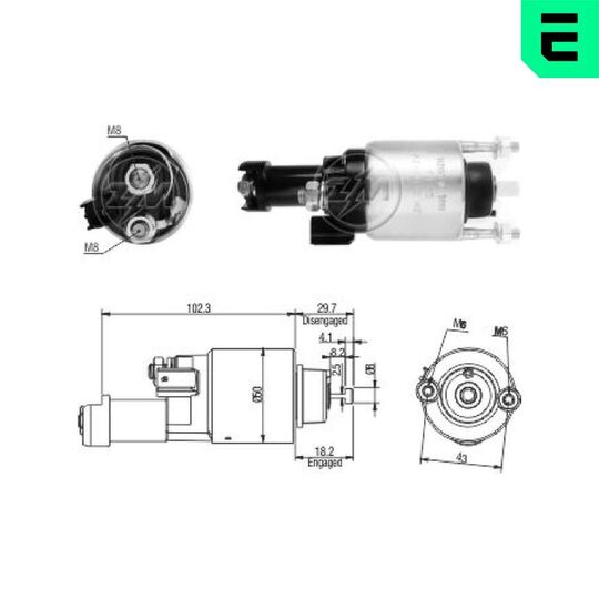 ZM3705 - Solenoid Switch, starter 