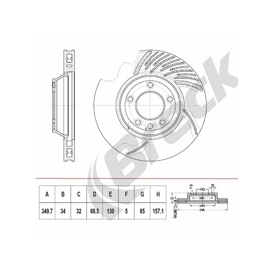 BR 410 VH100 - Brake Disc 