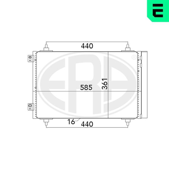 667016 - Condenser, air conditioning 