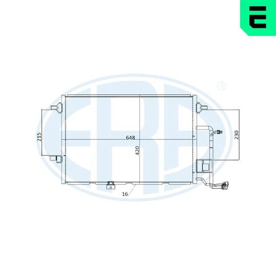 667217 - Condenser, air conditioning 