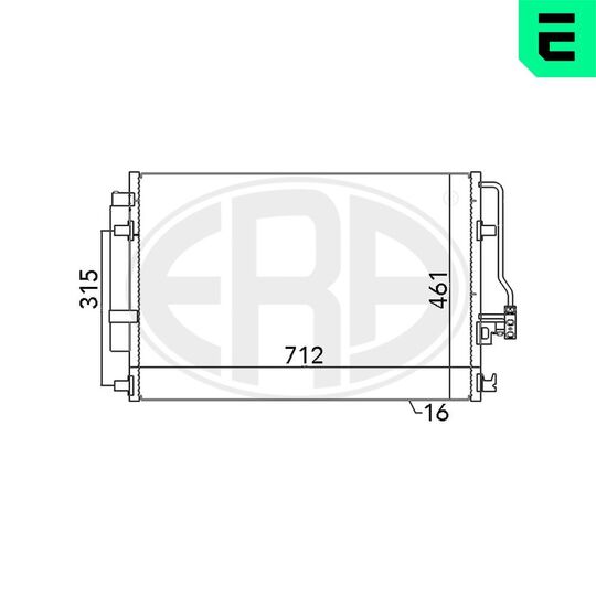 667110 - Kondensor, klimatanläggning 