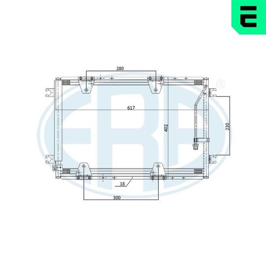 667268 - Condenser, air conditioning 