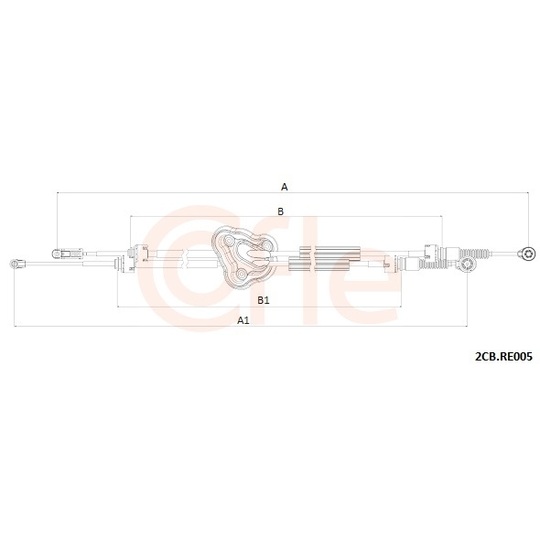 92.2CB.RE005 - Cable, manual transmission 