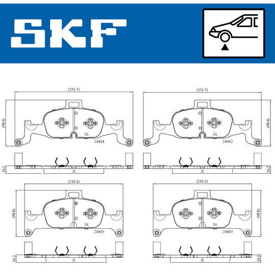 VKBP 80277 - Brake Pad Set, disc brake 