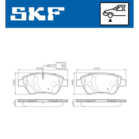 VKBP 80227 E - Brake Pad Set, disc brake 