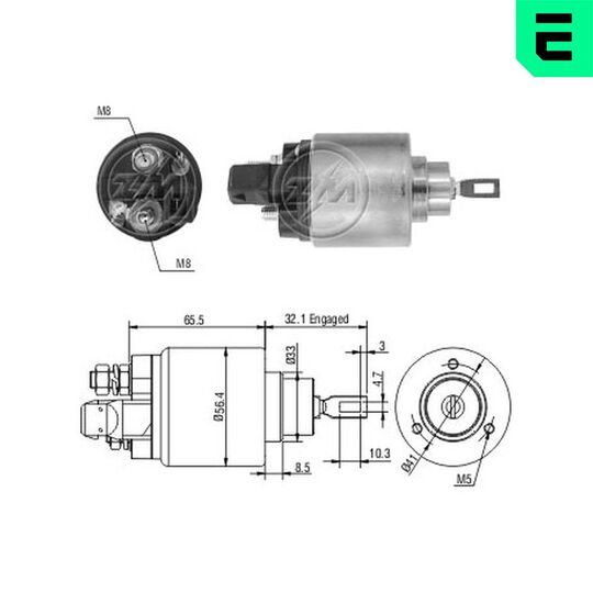 ZM972 - Solenoid Switch, starter 