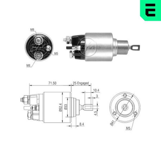 ZM4382 - Solenoid Switch, starter 