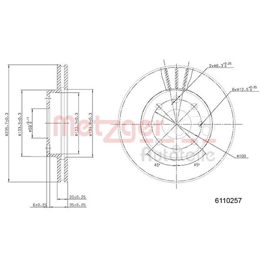 6110257 - Brake Disc 