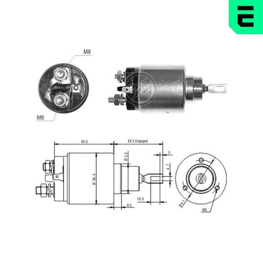 ZM777 - Solenoid, startmotor 