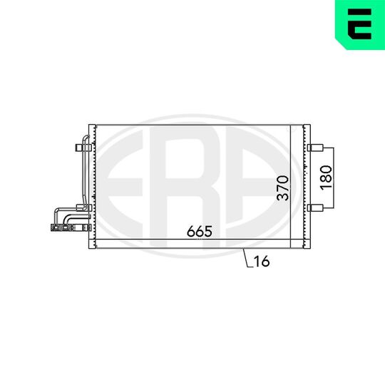 667029 - Kondensor, klimatanläggning 