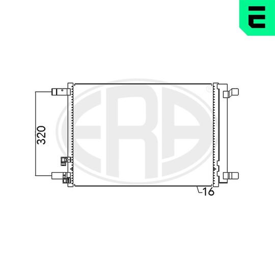 667094 - Condenser, air conditioning 