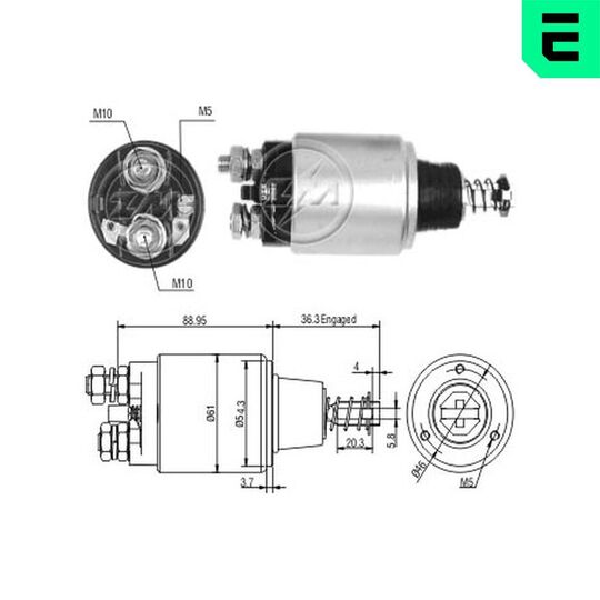 ZM550 - Solenoid Switch, starter 