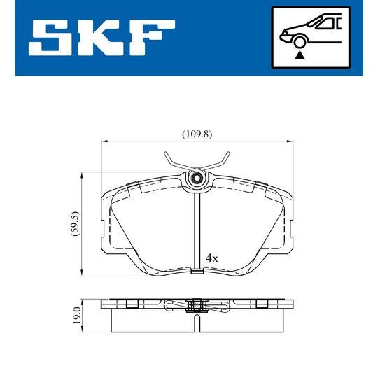 VKBP 80431 - Brake Pad Set, disc brake 