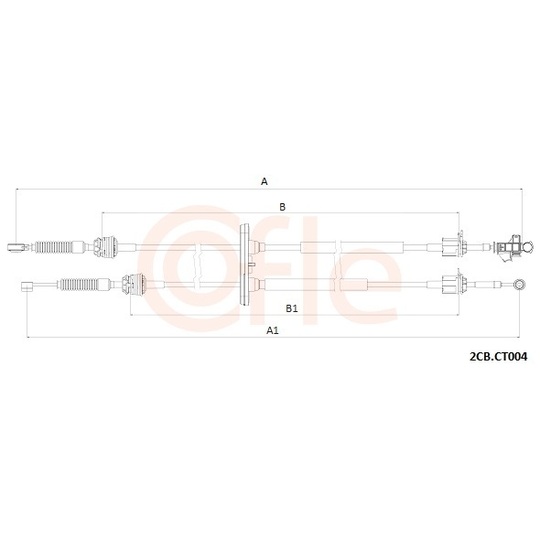 92.2CB.CT004 - Cable, manual transmission 