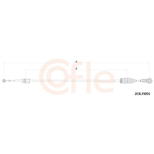 92.2CB.FI055 - Cable, manual transmission 