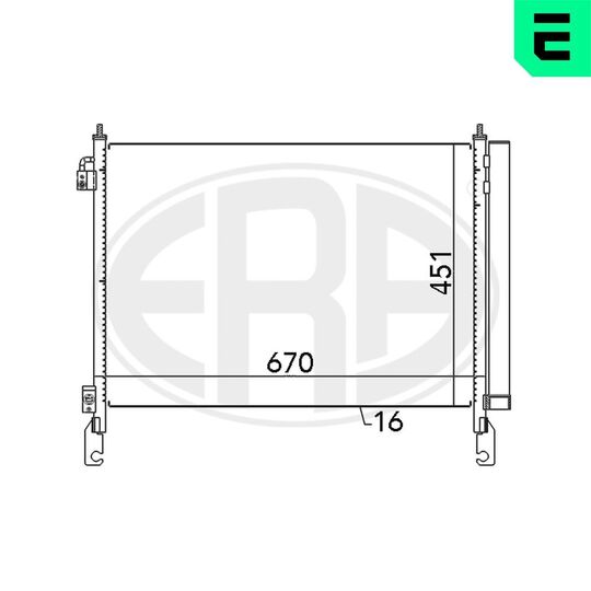 667147 - Condenser, air conditioning 