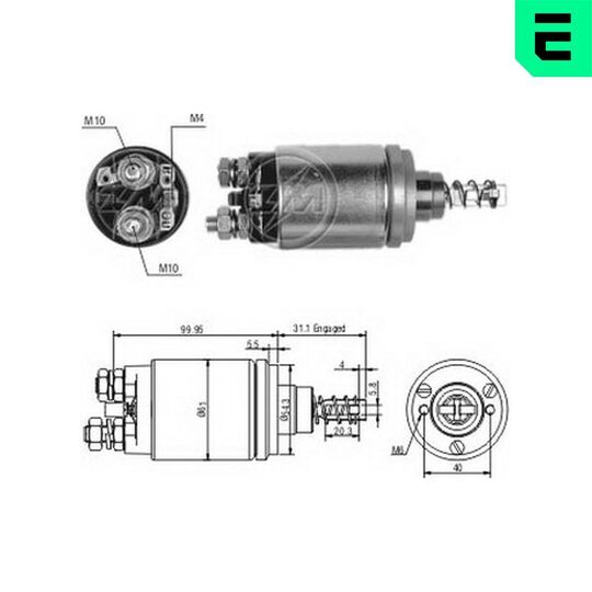 ZM642 - Solenoid Switch, starter 