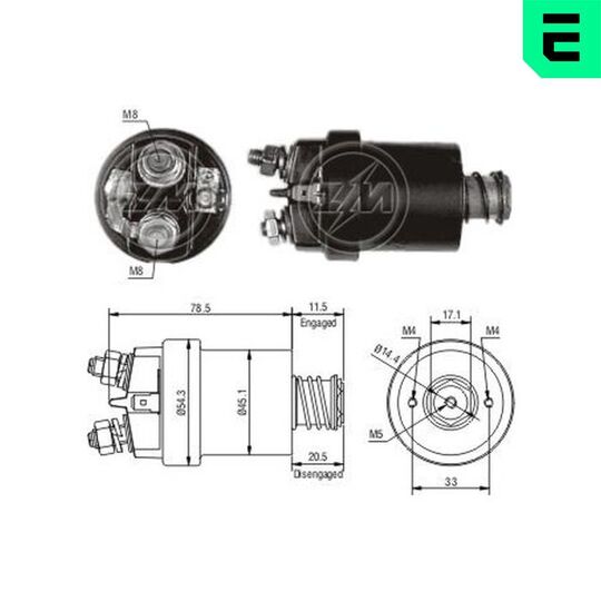 ZM560 - Solenoid Switch, starter 