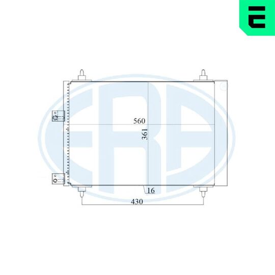 667160 - Condenser, air conditioning 