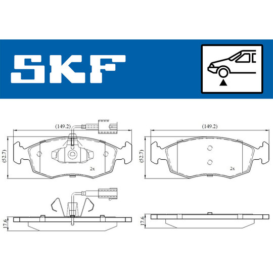 VKBP 80146 E - Brake Pad Set, disc brake 