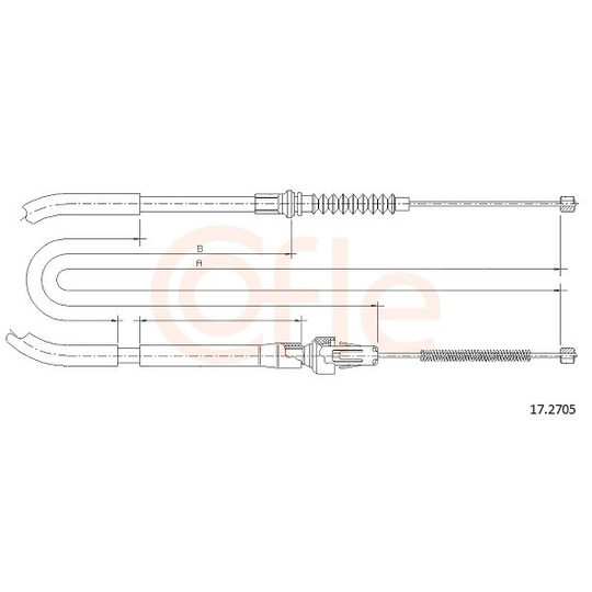 92.17.2705 - Cable, parking brake 