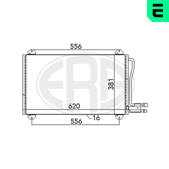 667055 - Condenser, air conditioning 