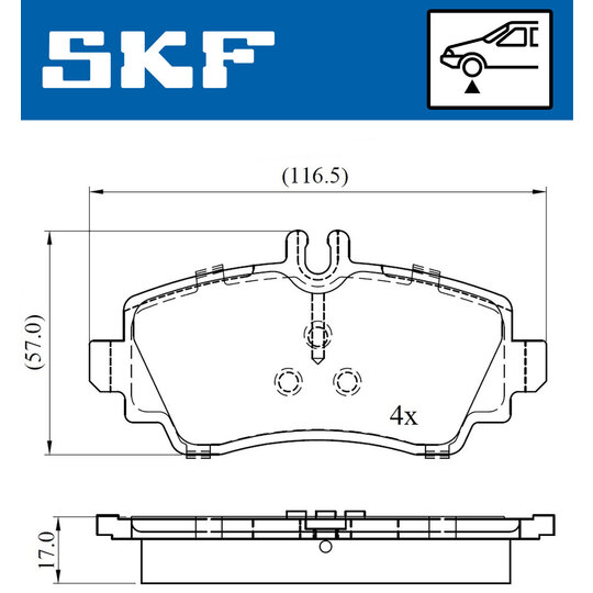 VKBP 80220 - Brake Pad Set, disc brake 