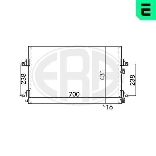 667106 - Condenser, air conditioning 