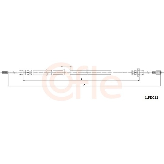 92.1.FD011 - Cable, parking brake 