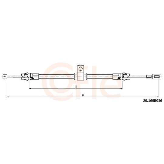 92.20.160B036 - Cable, parking brake 