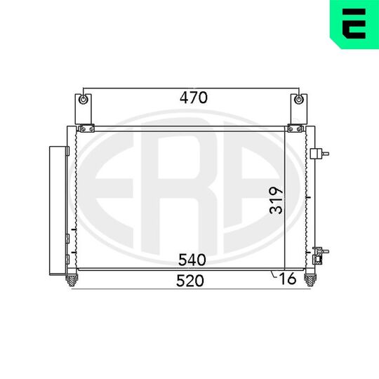 667032 - Condenser, air conditioning 