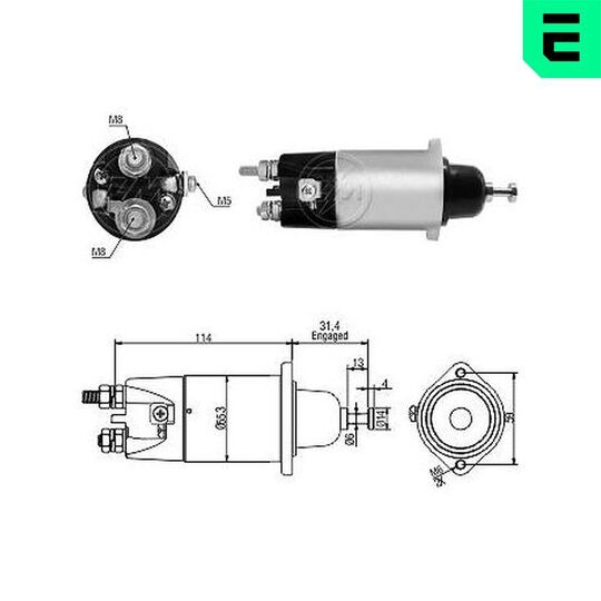 ZM4898 - Solenoid Switch, starter 