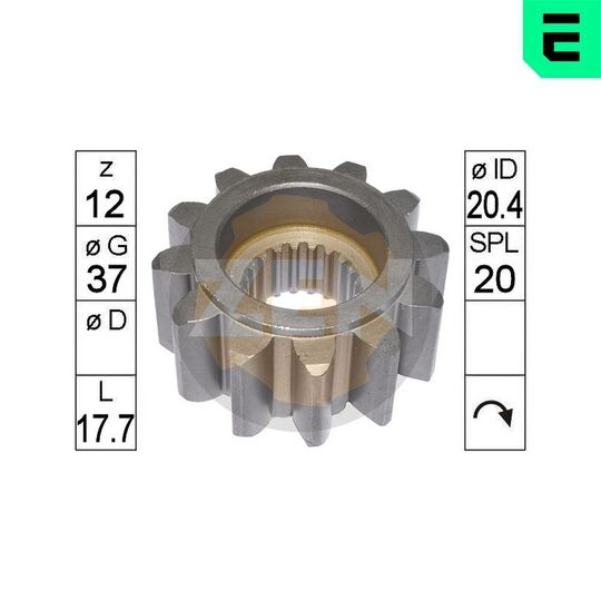 ZN9597 - Pinion, starter 