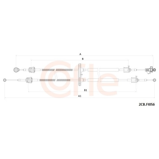 92.2CB.FI056 - Vajer, manuell transmission 