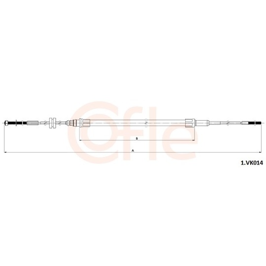 92.1.VK014 - Cable, parking brake 