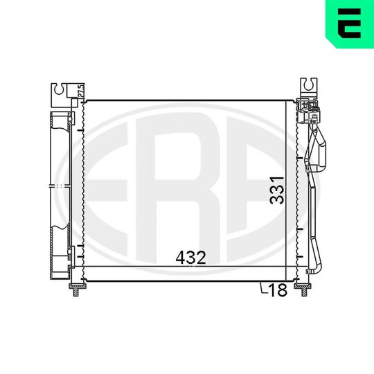 667119 - Condenser, air conditioning 