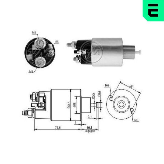 ZM995 - Solenoid Switch, starter 